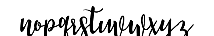 Manda Script Font LOWERCASE