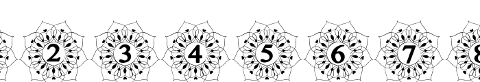 Mandala Monogram Regular Font OTHER CHARS