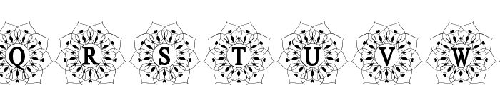 Mandala Monogram Regular Font UPPERCASE