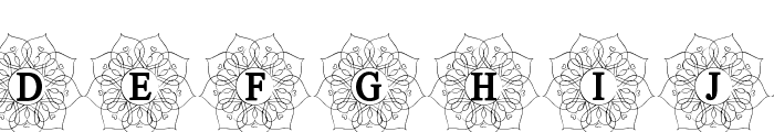 Mandala Monogram Regular Font LOWERCASE