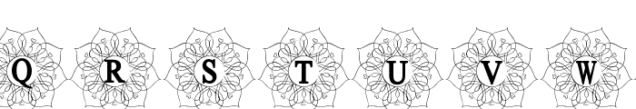 Mandala Monogram Regular Font LOWERCASE