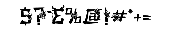 Mandarin Mantis Bull Font OTHER CHARS