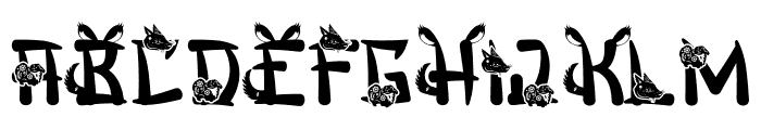 Mandarin Mantis Dog Font UPPERCASE