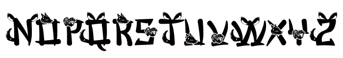 Mandarin Mantis Dog Font UPPERCASE