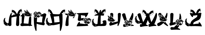 Mandarin Mantis Dog Font LOWERCASE