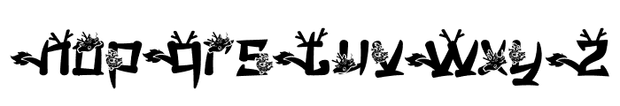 Mandarin Mantis Dragon Font LOWERCASE