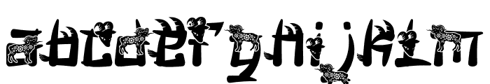 Mandarin Mantis Goat Font LOWERCASE