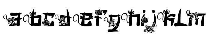 Mandarin Mantis Monkey Font LOWERCASE