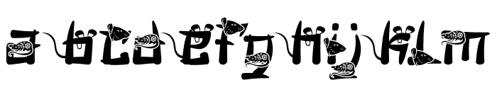 Mandarin Mantis Mouse Font LOWERCASE
