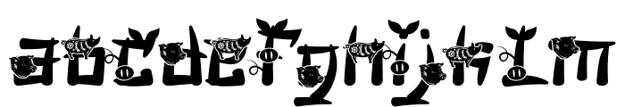 Mandarin Mantis Pig Font LOWERCASE