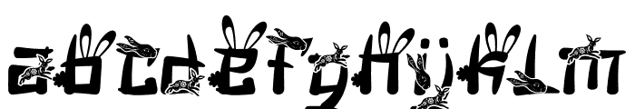 Mandarin Mantis Rabbit Font LOWERCASE