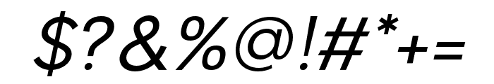 Mandau-RegularItalic Font OTHER CHARS