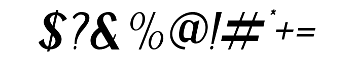 Mangata-Italic Font OTHER CHARS