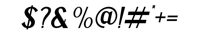 Mangata Medium Italic Font OTHER CHARS