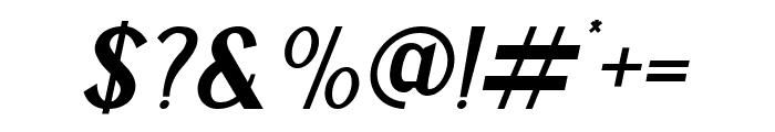 Mangata Semi Bold Italic Font OTHER CHARS