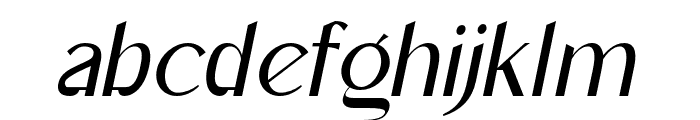 Mangata-ThinItalic Font LOWERCASE