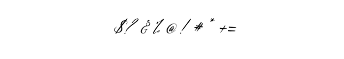 Mangithera Bountifulie Italic Font OTHER CHARS