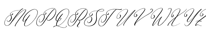 Mangithera Bountifulie Italic Font UPPERCASE