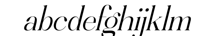 Mangleka Italic Font LOWERCASE