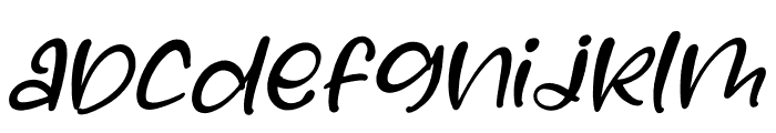 Mango Flower Italic Font LOWERCASE
