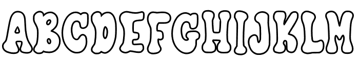 Mango Groovy Outline Font LOWERCASE