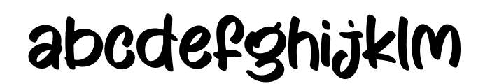 Mango Lazy Font LOWERCASE