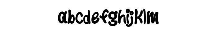 MangoLover-Regular Font LOWERCASE