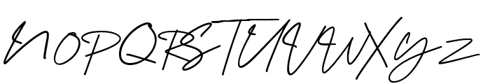 Mangosteen Signature Regular Font UPPERCASE