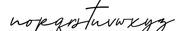 Mangosteen Signature Regular Font LOWERCASE