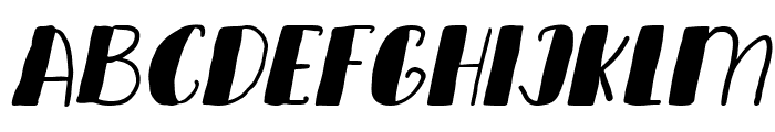 Mangroven Italic Font UPPERCASE