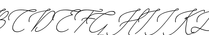 Manhattan Signature Italic Font UPPERCASE