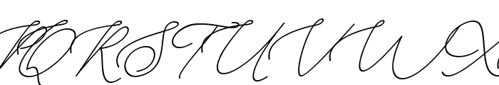 Manhattan Signature Italic Font UPPERCASE