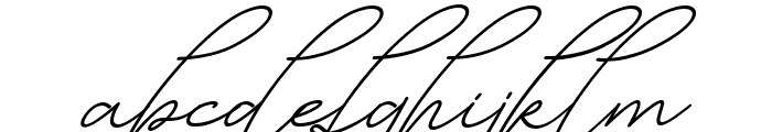 Manhattan Signature Italic Font LOWERCASE