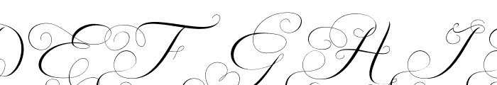 ManhattanCalligraphy Font UPPERCASE