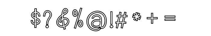 ManilaOutline Font OTHER CHARS
