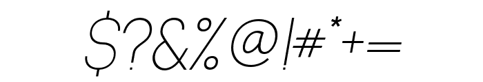 Manipulative Thin Italic Font OTHER CHARS