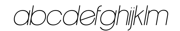 Manipulative Thin Italic Font LOWERCASE