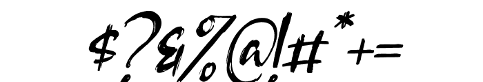 Mankind Master Italic Font OTHER CHARS