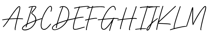 Manly Signature Font UPPERCASE