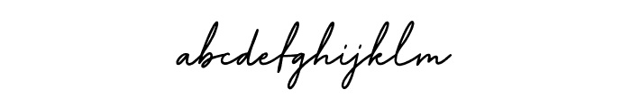 Manly Signature Font LOWERCASE