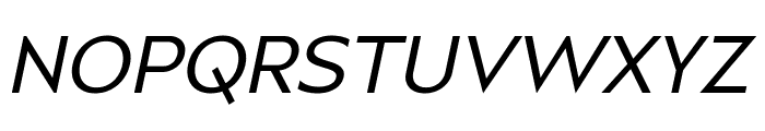 Mansfield Regular Font UPPERCASE