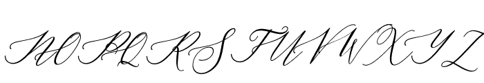 MansfieldItalic-Italic Font UPPERCASE