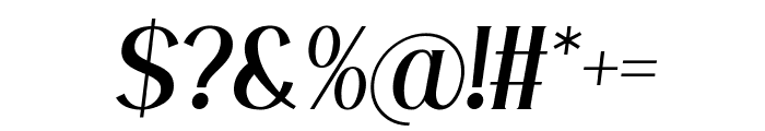 Manta Mallia Italic Font OTHER CHARS