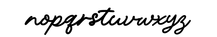 Mantega Script Font LOWERCASE