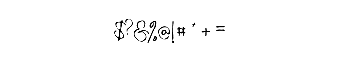 Manthantan Signature Font OTHER CHARS
