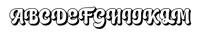 Mantige-Extrude Font UPPERCASE