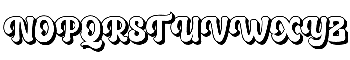 Mantige-Extrude Font UPPERCASE