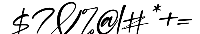 Mantilda Edition Italic Font OTHER CHARS