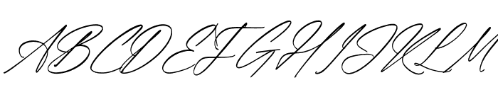 Mantogna Signature Italic Font UPPERCASE