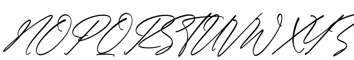 Mantogna Signature Italic Font UPPERCASE
